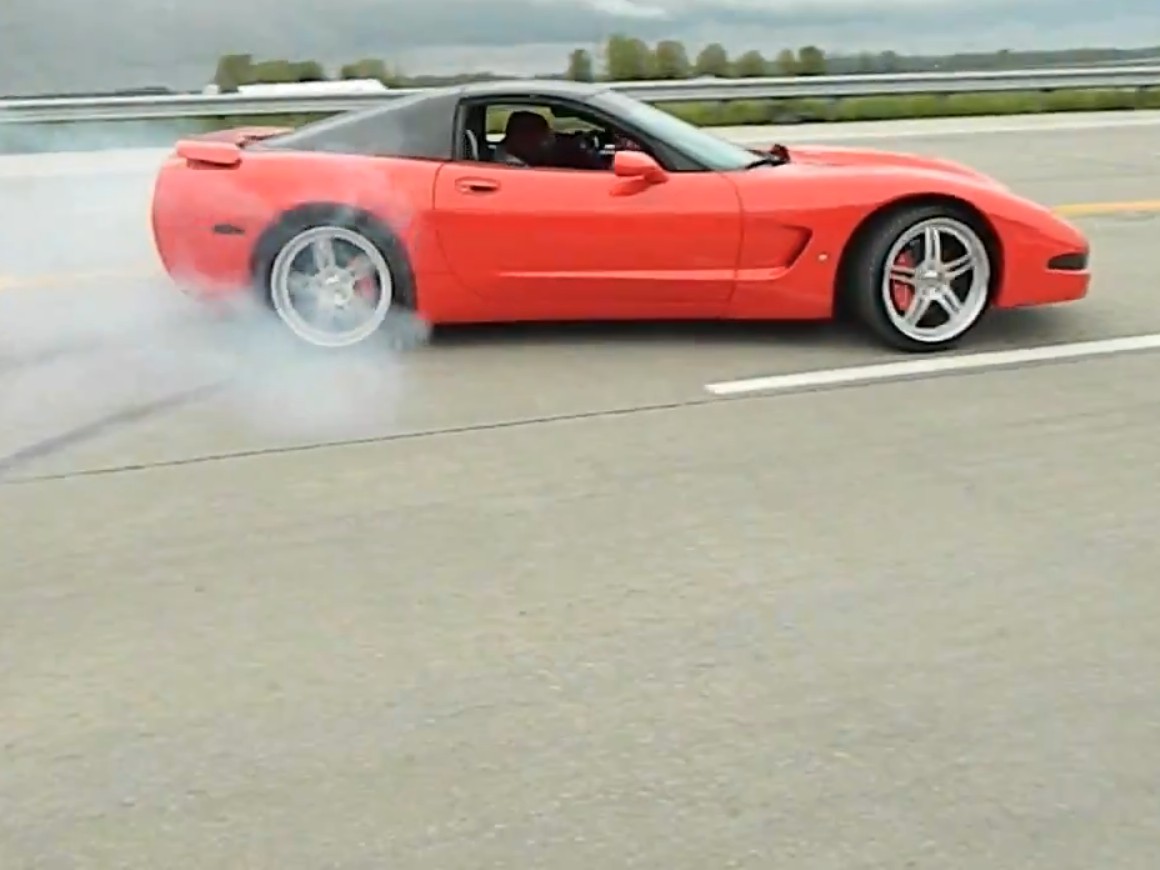 Video: Corvette Fail Ends In "Hit and Run Baby!" 