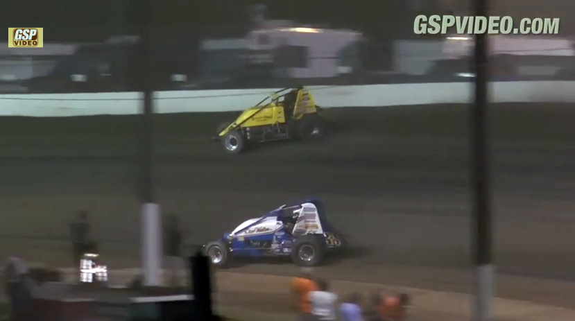 Video: Daron Clayton Wins USAC Thriller at Grandview Speedway