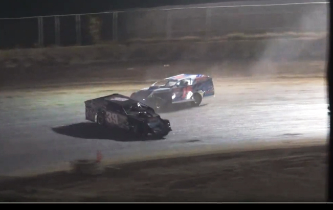 Video: Hard Racing Or Intentional Spin - You Be The Judge 