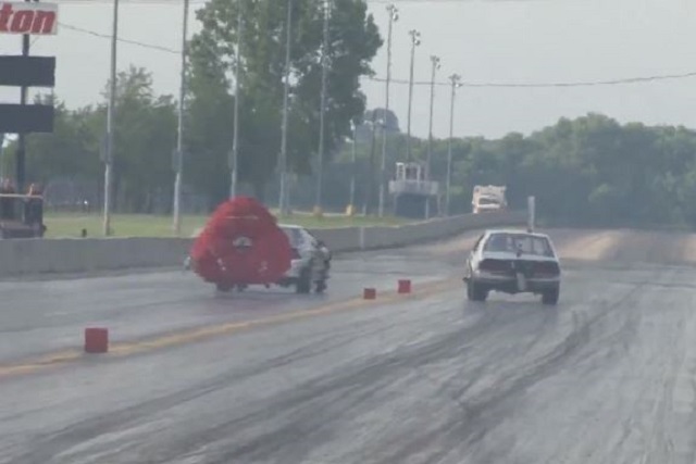 Video: Parachute Saves Drag Camaro From Nasty Crash   