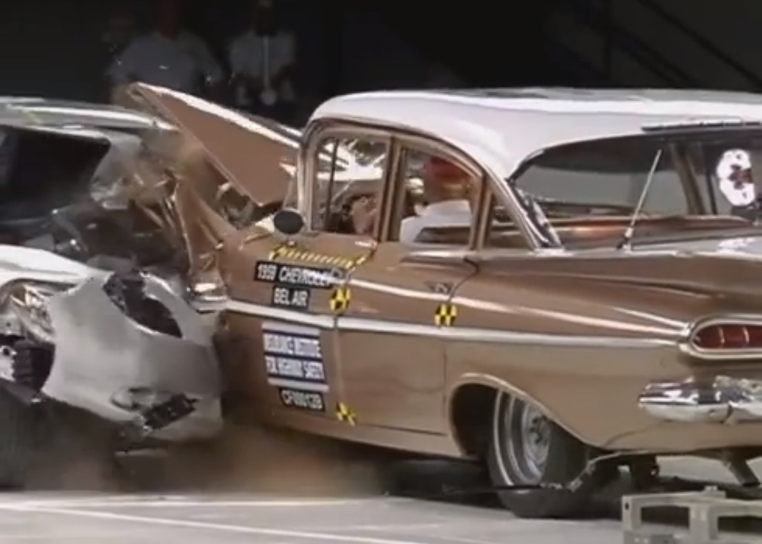Video: Insurance Institute For Highway Safety's 50 Year Crash Test