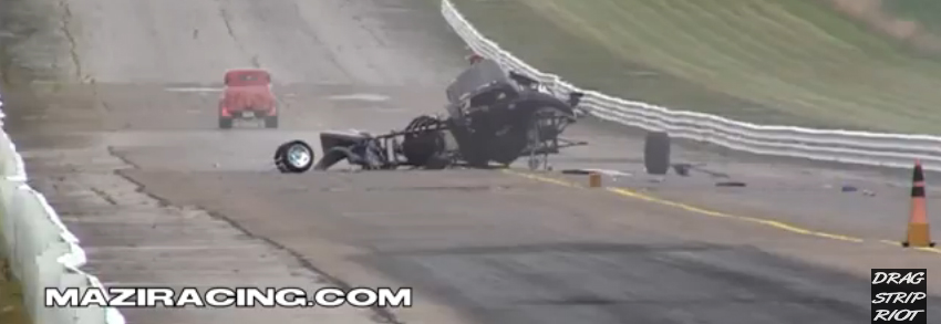 Video: Nasty Gasser Crash At Ohio's Dragway 42