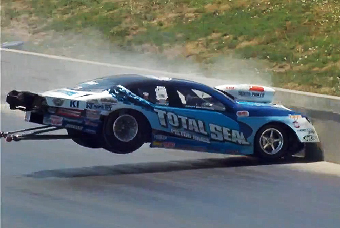 Video: Matt Hartford's Pro Stock Crash In Denver