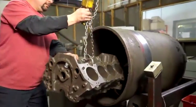 Malibu Monday: Shot Blasting and Magnafluxing the Chevy Big Block