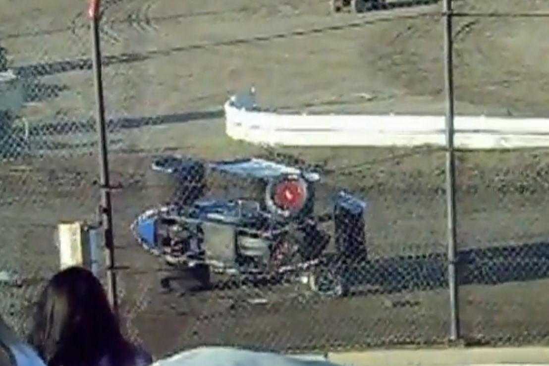 Video: Donny Schatz Destroys Primary Car and Wins at Castrol Raceway
