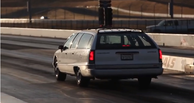 Video: Drag Racing the Battle Wagon Big Muscle Style