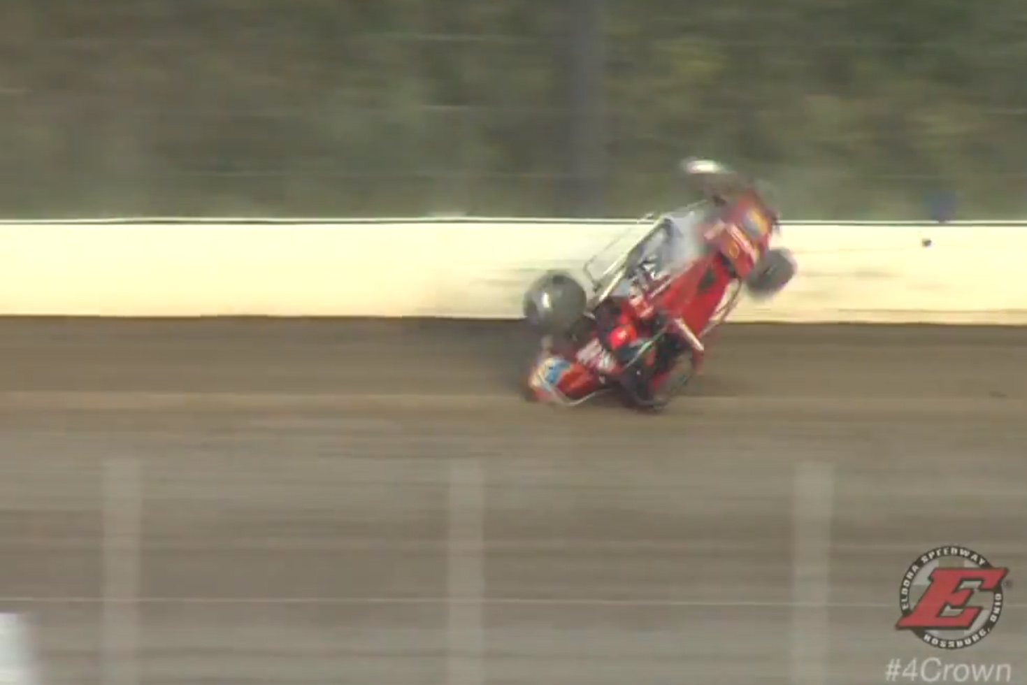 Video: Brad Kuhn's Wild Qualifying Flip at Eldora Speedway