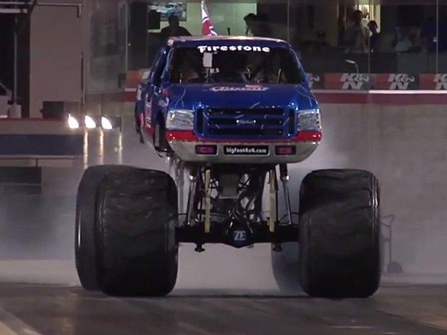 VIDEO: Bigfoot Monster Truck Takes On Jet Car In Unconventional Race