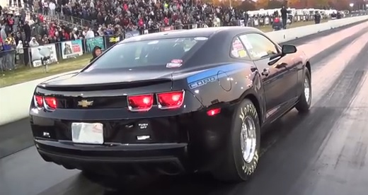 Video: Picturesque COPO Camaro Wheelstand Ends In The Wall