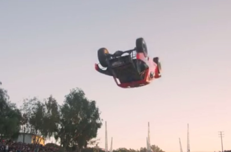VIDEO: Adrian Cenni Does Air 360 Truck Stunt Before 2013 Baja 1000