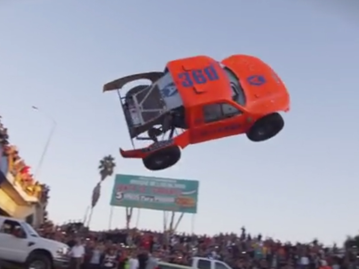 VIDEO: Adrian Cenni Does Air 360 Truck Stunt Before 2013 Baja 1000