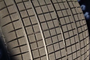 This tire has been heaviy grooved and siped and is ready for a situation where maximum traction is called for.