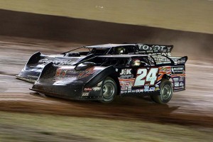 Even a world-class driver like Rick Eckert (24) can't do much with a set of tires that aren't properly matched to the track conditions.