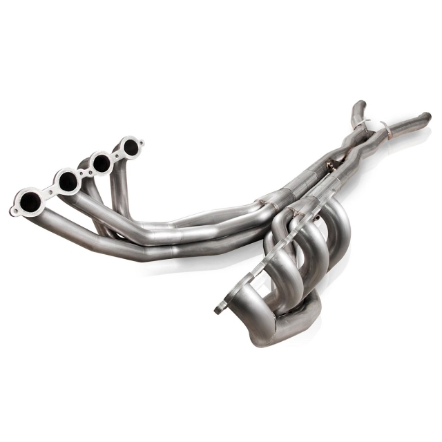 Stainless Works’ straightforward header/mid-pipe system is designed specifically for LS3-powered C6 Corvettes. The primary tubes are 31 inches long and they’re available in 1-7/8-inch and 2-inch diameters. Kits run just about $1,600 and include the all-important oxygen sensor extensions.