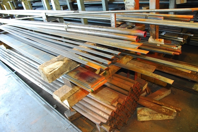 The stockpile of steel awaiting further allocation.