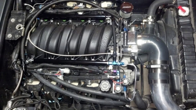 Here is what the motor looked like with the giggle juice hooked up. Very clean.