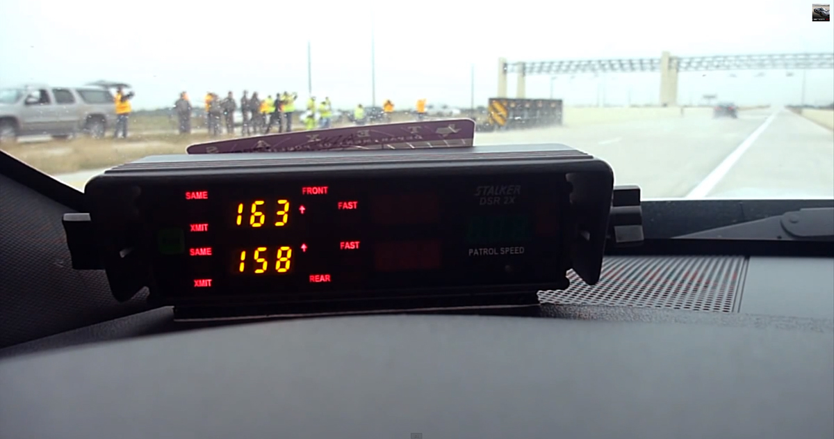 Video: Hennessey's Supercharged Chevy SS Flies Down Texas Toll Road