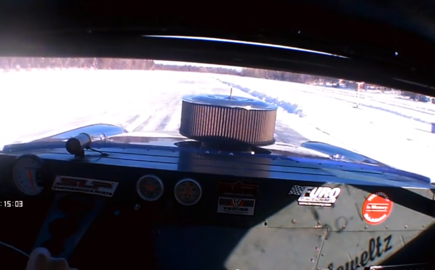 Video: Bumpy Ride-Along At The Merrill Ice Drags!