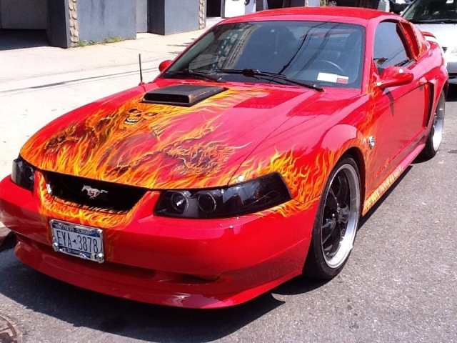 Automotive Airbrush Artist Mike Sharan's Mustang Is Rolling Artwork