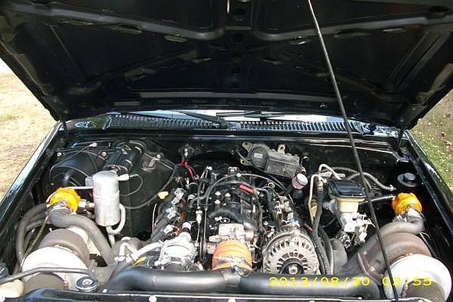 The mean Alcohol 5.3L twin turbo engine.