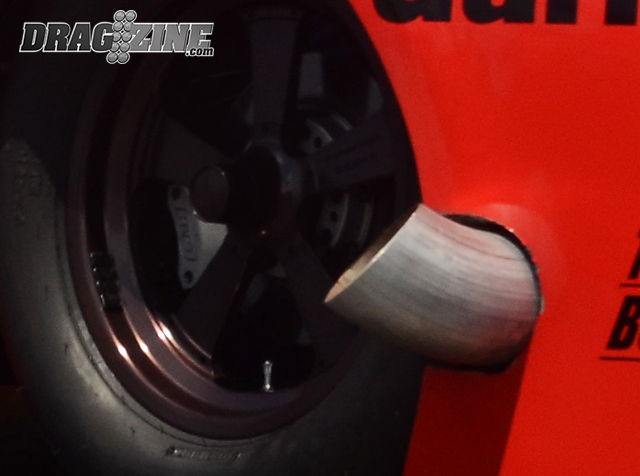 In addition to pipe and collector sizing  and bullhorn angles, the locations can also differ, from fore and aft of the front wheels, high up in the fender or down low along the ground.