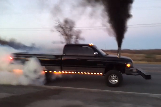 '97 Dodge Ram 2500 Shows Off A Doubly Smoky Burnout
