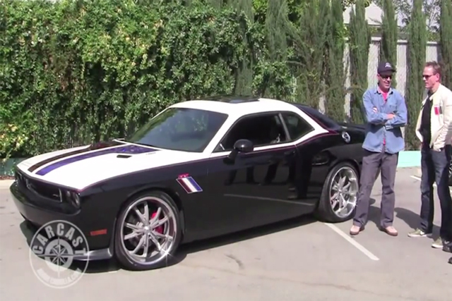 Titus is good friends with fellow gearhead-comedian Adam Corolla, and has been featured numerous times on the latter's podcast, "Carcast." Here, the two discuss Titus' daily-driver, a customized SRT-8 Challenger.