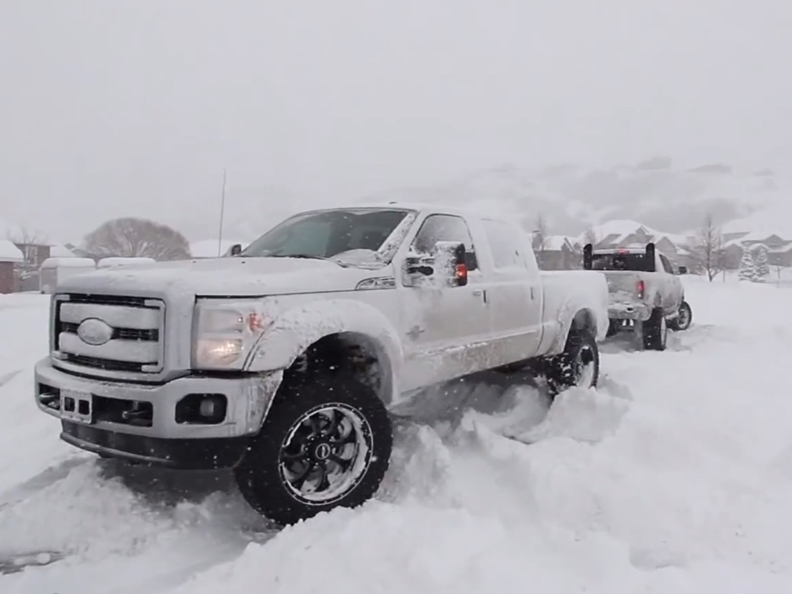 Tug A Truck On Ice: Not The Latest Disney Show