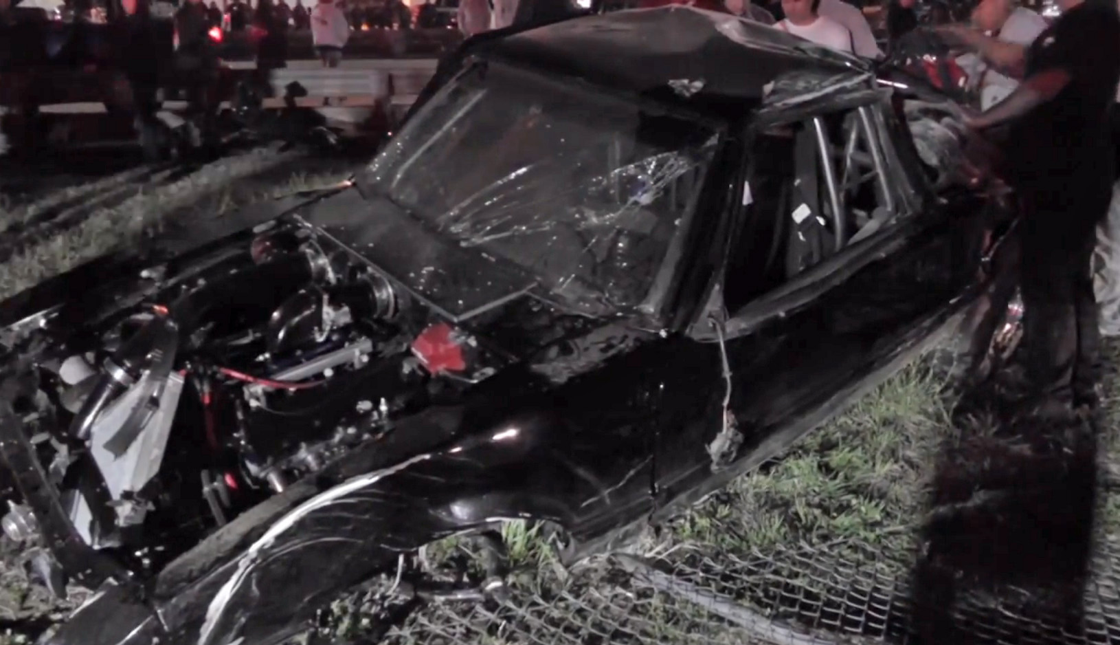 Immaculate Turbocharged Grudge Mustang Takes Horrific Ride In Texas