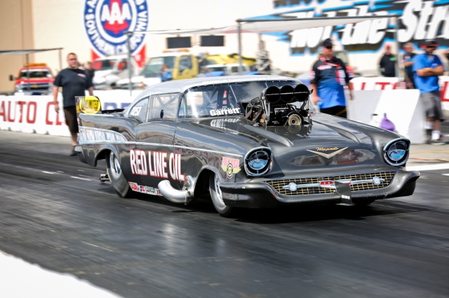 Veteran West coast Pro Modified racer John Scialpi was one of four supercharged racers to take part in a test at the Auto Club Dragway in February, where his zoomie-equipped Chevrolet registered 92-93 decibels, well over the 85 dB limit.