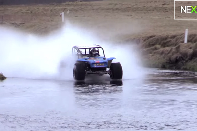VIDEO: 1,600 HP, Paddle Tires, And An Open Stretch Of Water