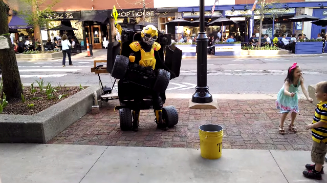 VIDEO: Street Performer Takes Hummer Transformation To New Level