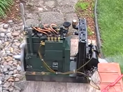 Scratch Built 4 Cylinder Diesel Engine