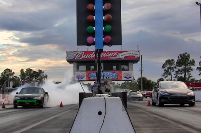 Video: Battery-Powered Miata Slaughters Pricey Tesla In Drag Race