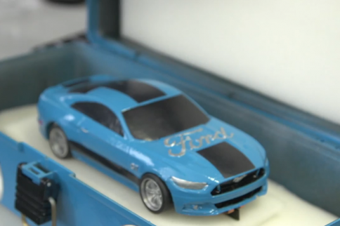 Video: Ford Builds and Races 2015 Mustang Slot Car Racer