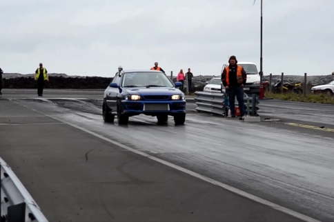 Video: In-Car Camera As Subie RSTi Runs 9.27 At 147 MPH In Iceland