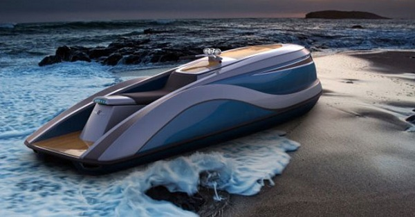 Wave Riding Watercraft Backed by Corvette V8 Engine
