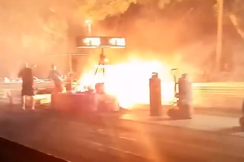 Video: Violent Transmission Failure Sends Parts, Converter Flying!