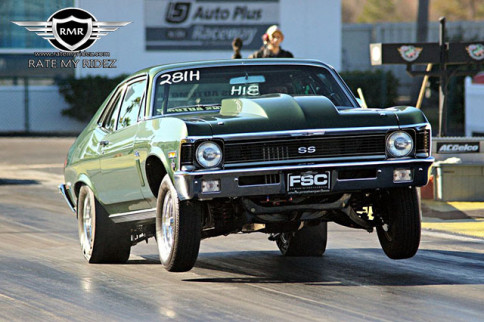 Video: A Twice Built 1970 Nova SS Clone Hammering Down The 1320