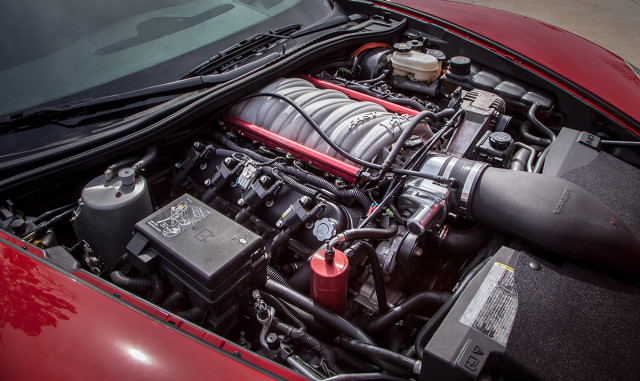 Brian keeps this beautiful car clean, and that includes the engine bay. 