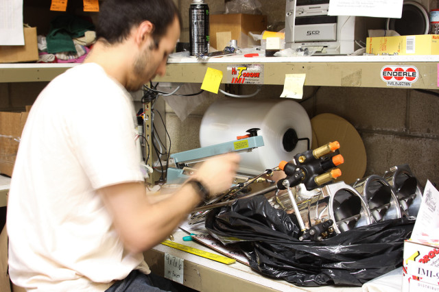 Although there is no product manufactured at Good Vibrations, there are a number of assembly processes involved with some of the product they sell through their mail order channels. Particularly, as a service to their customers, injection systems and similar products are assembled to the customer specifications prior to being boxed up and shipped.