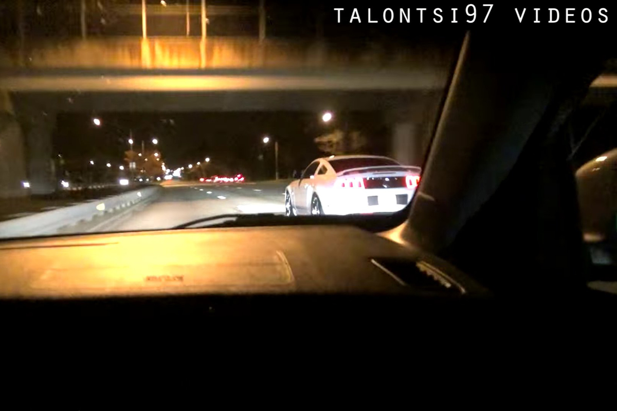 Video: Watch This Twin Turbo Mustang Annihilate An Evo8