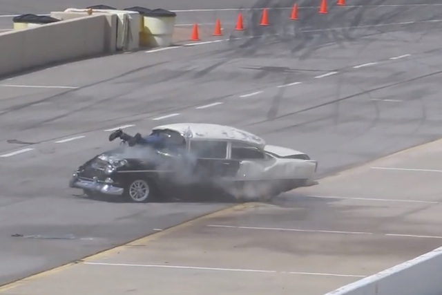 Chevy Tough Video: Drag Racing '55 Chevy Rolls 4-Times At PPIR