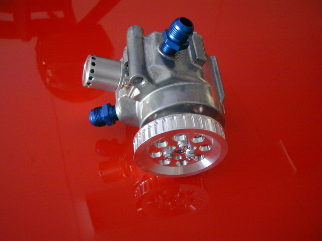 GZ Motorsports pulled out all the stops for there biggest vacuum pump, the VP104 Super Pro. Packing 33cfm of suction to expel combustion gases from the most demanding racing engines. 