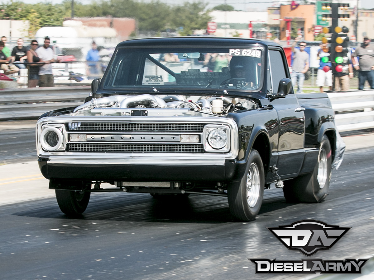 Video: Brett Deutsch Goes 8.8 @ 158 mph in his ’69 C10 Duramax