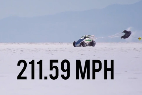 Damion Gardner Goes 200 MPH At Bonneville In A Sprint Car