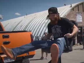 Diesel Dave And Crew Face Off In Spinning Chair/Semi Competition!