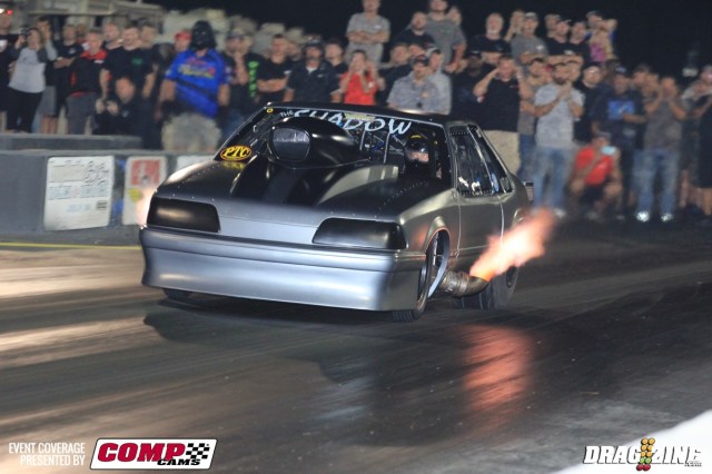 The PTC Radial vs. the World class had no less that 40 cars today for round one qualifying with Steve Jackson leading qualifying with a late session 4.11 at 182.13 MPH and Kevin Cram sitting at the bottom. A full fifteen cars are in the 4.20 range or better so far with many heavy hitter cars not having good luck this session. There are quite a few new cars, and faces including several cars from the grudge ranks and even a Pro Nitrous Camaro driven by Taylor Lastor.