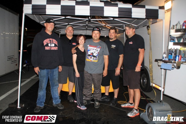Kit Luong hails from Broken Arrow, Oklahoma running his 1989 Mustang. He sits fifth with a 4,62 at 154 MPH.