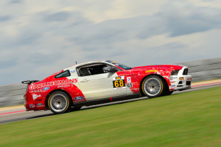 Mustangs Podium At Circuit of the Americas In Texas Rain